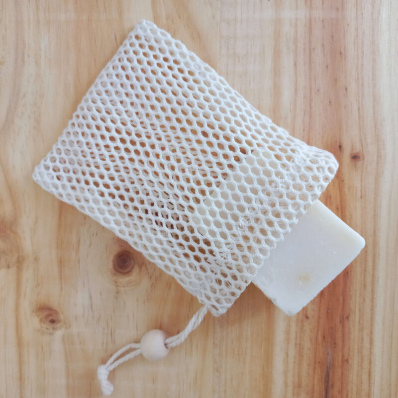bolsa de rejilla para jabón