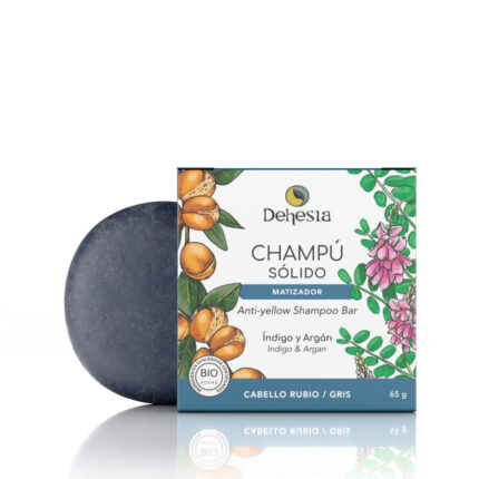 Champú sólido para pelo teñido o cano