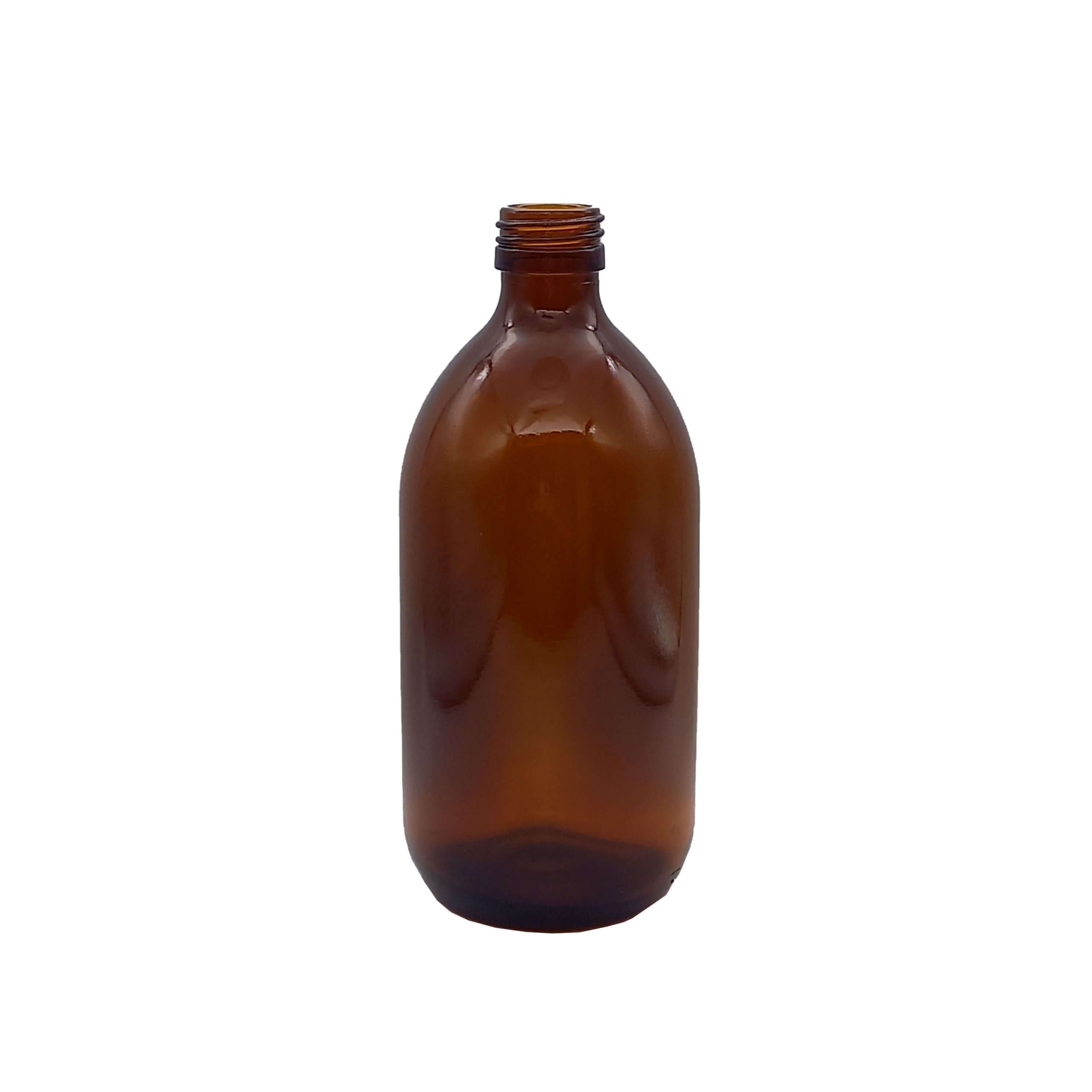 Botella Vidrio Ámbar 500ml | Así Sin Más Botella Vidrio Ámbar 500ml - Imagen 1