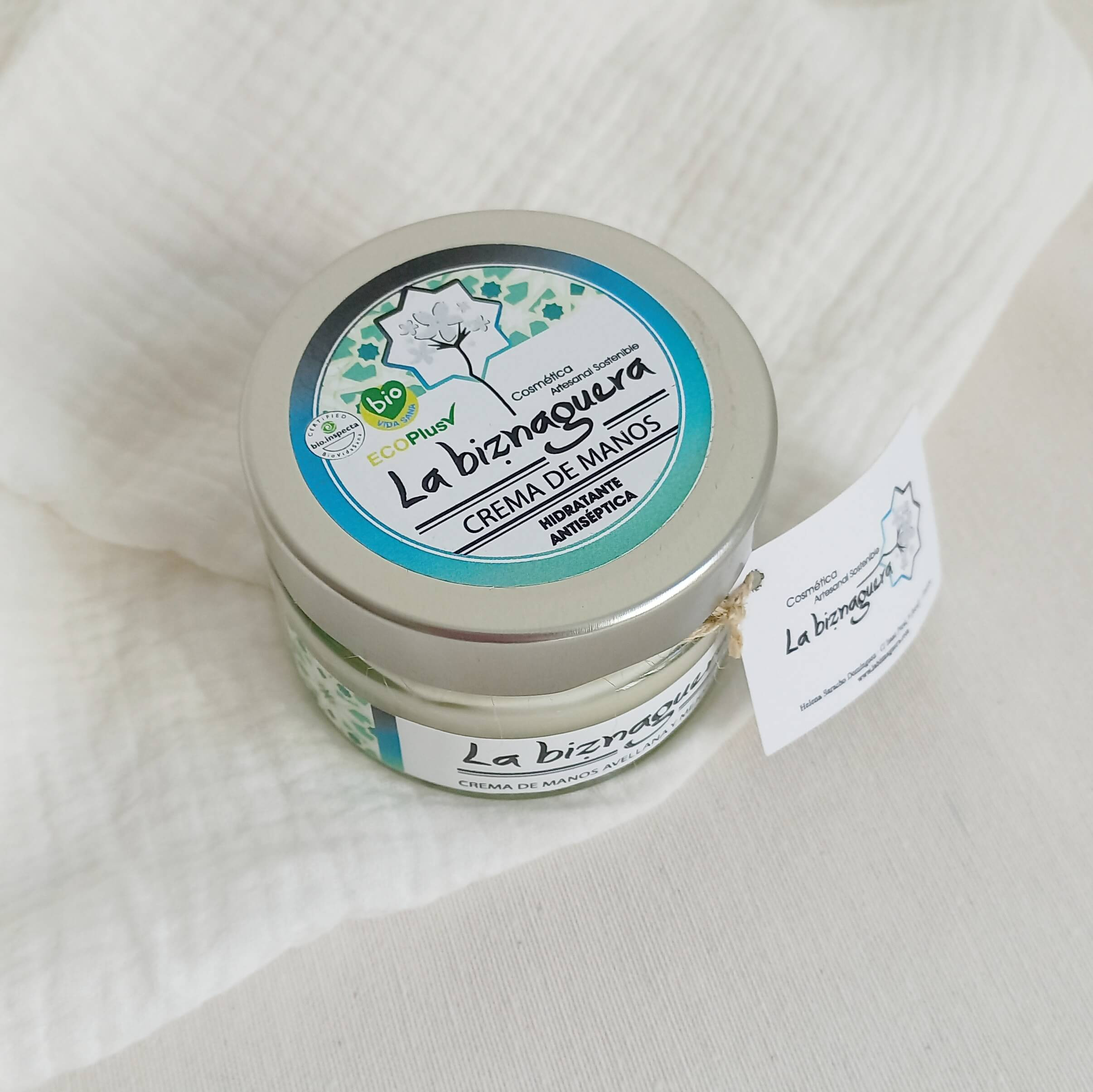 Crema de manos avellana y mejorana | ASÍ SIN MÁS crema de manos ecológica y vegana de avellana y mejorana