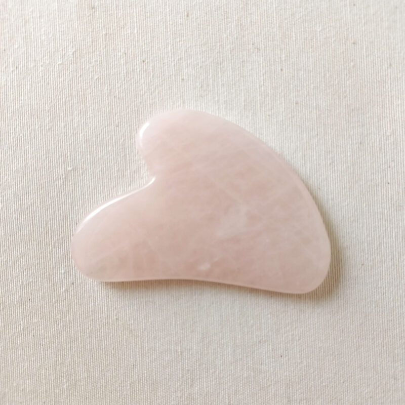 Gua sha cuarzo rosa