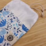 Bolsa para jabon solido flores azules