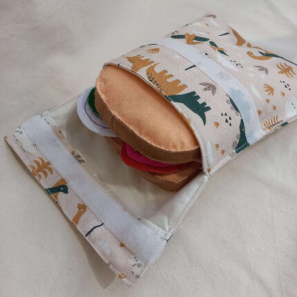portasandwich reutilizable dinosaurios
