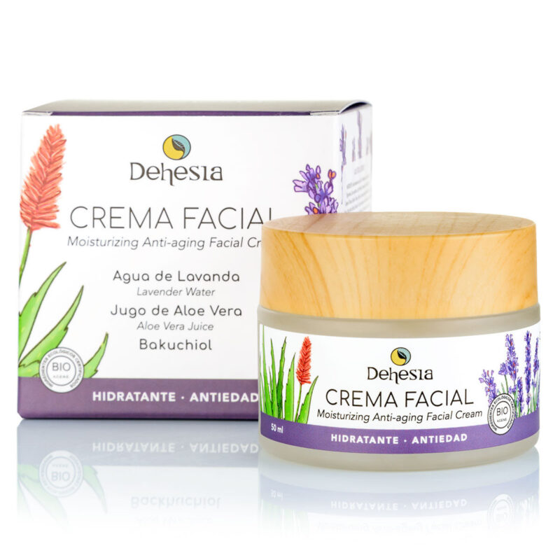 Crema facial ecológica hidratante antiedad
