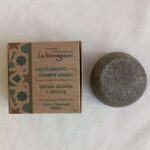 champu solido natural de ortiga y arcilla para cabello graso