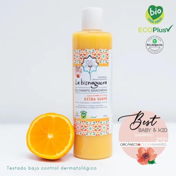 gel y champu ecologico para bebes