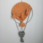 Globo aerostático de macramé