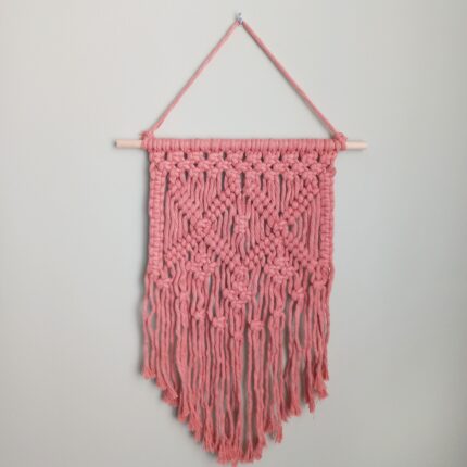 Tapiz de macrame hecho a mano