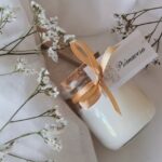 Vela de soja con tapa de corcho primavera