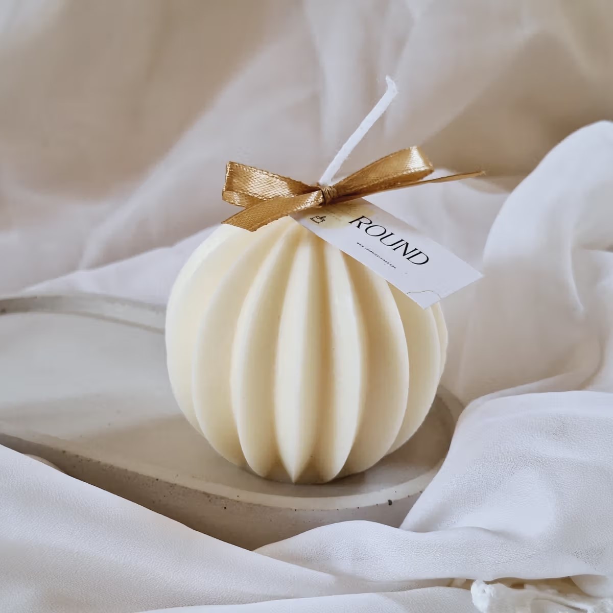 vela-round Vela de soja redonda