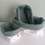 cesta de tela para bebe