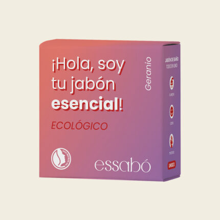jabon solido ecologico de geranio