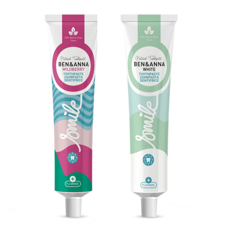 Dentífrico natural con flúor en tubo