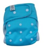 pañal de tela reutilizable cerrado azul